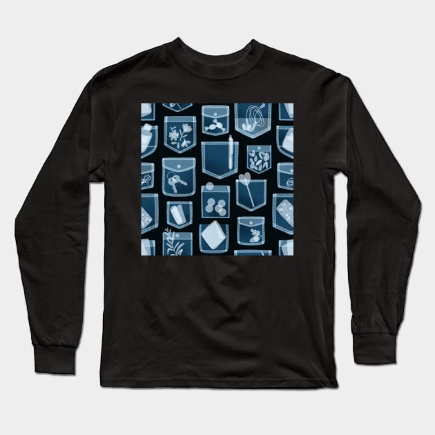 Inside x-ray pockets Long Sleeve T-Shirt by Stolenpencil